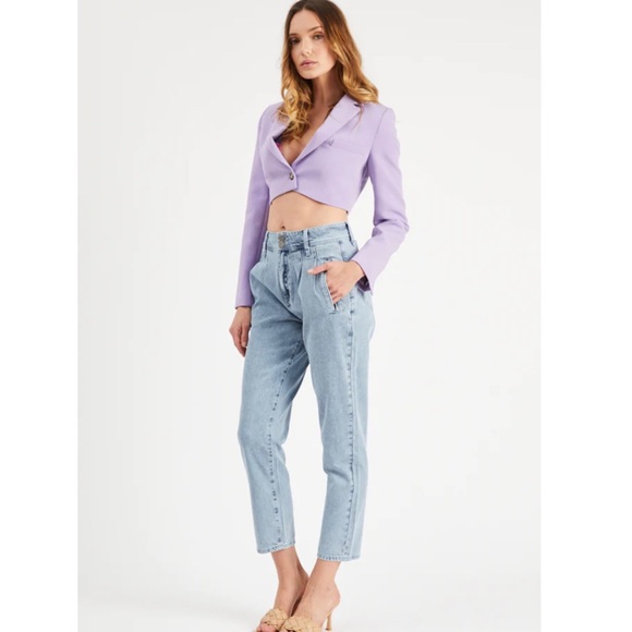 Etienne Marcel NWT Pleat Pocket Pant Jeans SZ 31 High Waisted Trousers - Picture 16 of 16